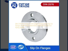 DIN 2576 PN 10 Slip On RF Flange Slip On Flanges de aço inoxidável ASTM A182 F304/F304L/F316/F316L/F304H para sistema de tubulação